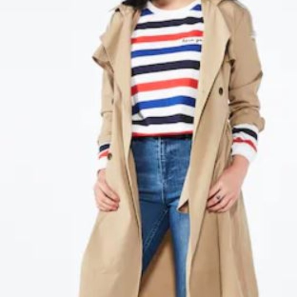 popsugar Jackets & Blazers - NWT / Popsugar // Hooded Trench Coat // Large